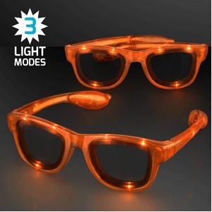 Flashing Orange Sunglasses - BLANK