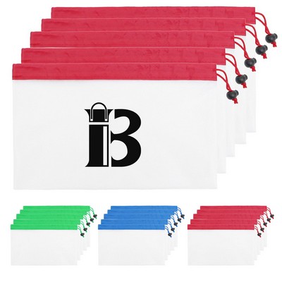 Mesh drawstring polyester bag